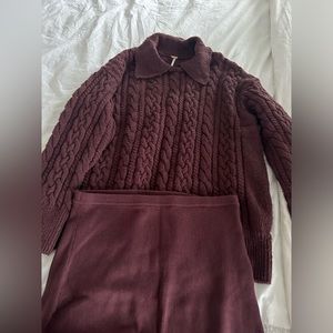 Free People Laurel Sweater Two Piece Set